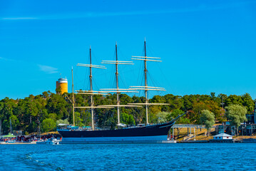 Historical ship Pommern in Mariehamn at Aland islands, Finland