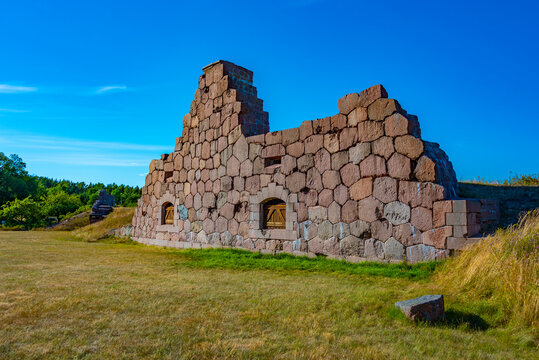 Bomarsund fortress at Aland islands in Finland