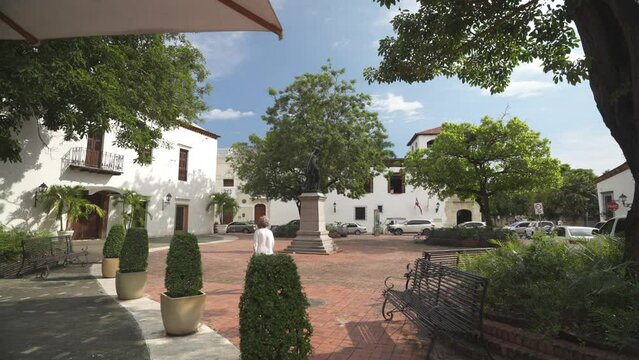 Casa de Tostado in Parque Billini, Santo Domingo, Dominican Republic, West Indies, Caribbean, Central America