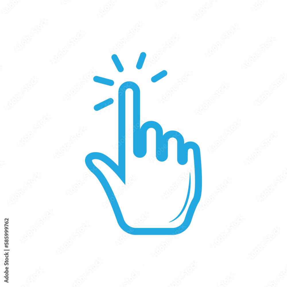 Sticker mouse cursor logo icon