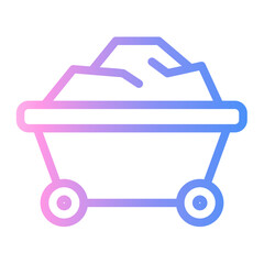 mining cart icon