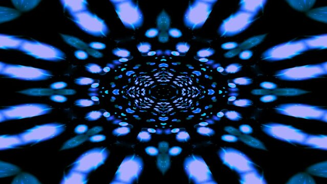 Abstract loop animation with colorful fractal pattern movements