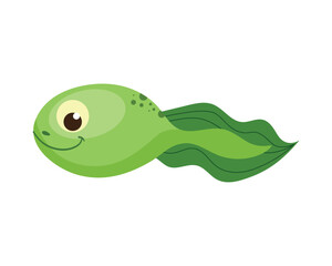 cute tadpole cartoon