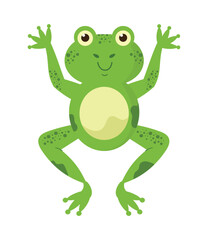 Smiling toad mascot