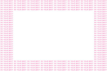 ピンク色の文字のフレーム素材(透過)