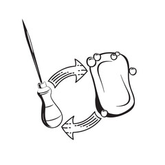 Exchange of awl for soap