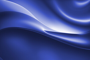 Abstract minimalist blue background texture. Glowing, rippling blue curves with white accents.