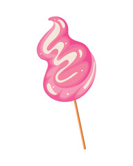 Sweet candy on stick