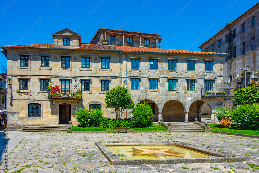 Poster convent of saint francis in pontevedra, spain