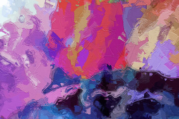 Abstract colorful oil painting texture background wallpaper