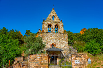 Old church at Las Medulas - ancient gold mining site near Ponferrada in Spain © dudlajzov