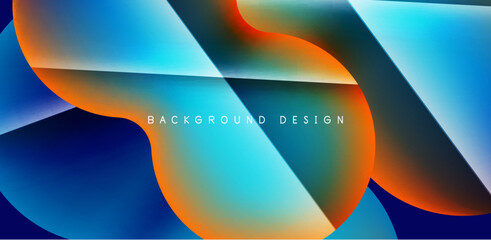 Colorful circle abstract background. Template for wallpaper, banner, presentation, background