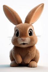 brown rabbit character