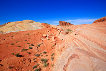Landscape with Fire Wave, Valley of Fire State Park, Nevada
