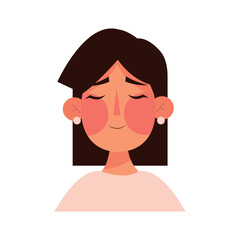 young woman character