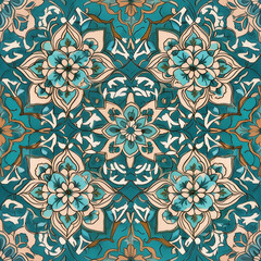 seamless pattern with flowers