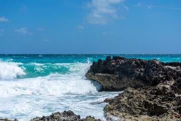 Fototapeta na wymiar Mexico Cancun, beautiful Caribbean coast