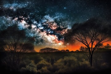 Obraz na płótnie Canvas Milky Way Magic: A Celestial Spectacle of Beauty and Wonder 15