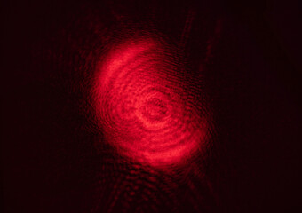 abstract red light background with circles