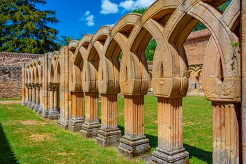 Deurstickers Monastery of San Juan de Duero at Soria, Spain © dudlajzov