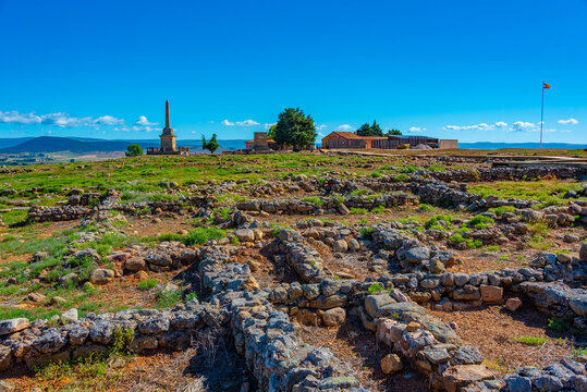 Ancient ruins of Numancia near Soria, Spain