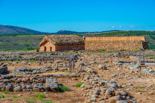 Ancient ruins of Numancia near Soria, Spain