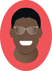 Retrato morocho con gafas