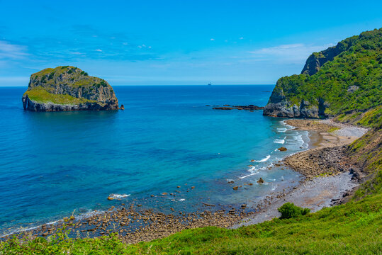 Akatxa irla island near San Juan de Gaztelugatxe church, Spain
