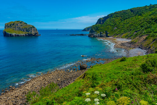 Akatxa irla island near San Juan de Gaztelugatxe church, Spain