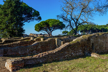 Matinée calme à Ostia Antica