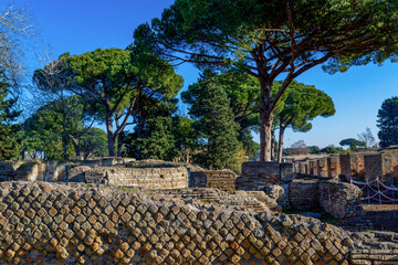 Matinée calme à Ostia Antica