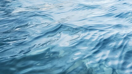 Close up of transparent water surface with ripples, splashes. Generative AI.