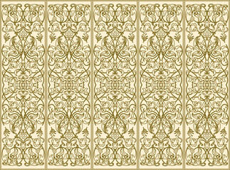 Vector illustration sketch of traditional Indonesian batik pattern background