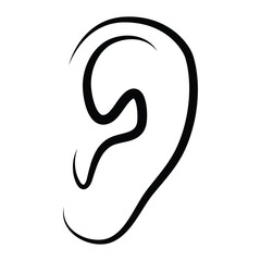 Ear vector icon