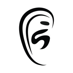 Ear vector icon