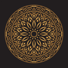 Luxury Golden Mandala Decorative Pattern Background