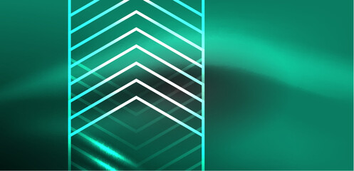 Abstract background techno neon hexagons. Hi-tech vector illustration for wallpaper, banner, background, landing page, wall art, invitation, prints, posters