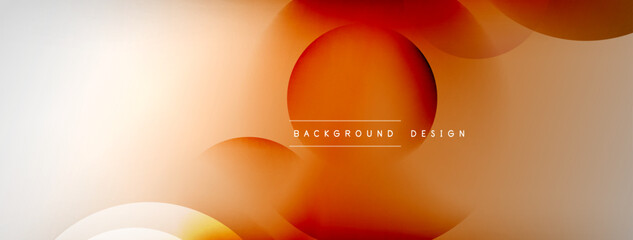 Light geometric abstract background with lines, circles