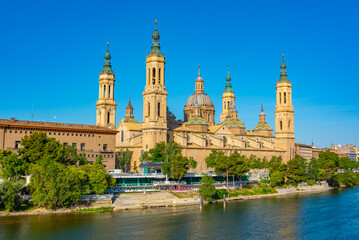 basilica de nuestra senora de pilar in Zaragoza, Spain