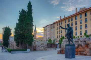 Statue of Caesar Augusta in Zaragoza, Spain