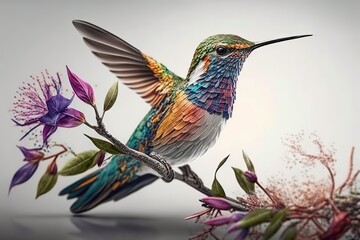 Fototapeta premium Experience the beauty of birds like never before with our stunning collection of bird artwork. Featuring various breeds and art styles, all generated by AI.