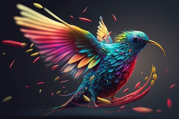 Fototapeta premium Experience the beauty of birds like never before with our stunning collection of bird artwork. Featuring various breeds and art styles, all generated by AI.