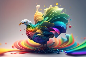 Obraz premium Experience the beauty of birds like never before with our stunning collection of bird artwork. Featuring various breeds and art styles, all generated by AI.