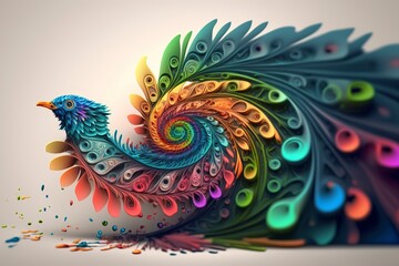 Obraz premium Experience the beauty of birds like never before with our stunning collection of bird artwork. Featuring various breeds and art styles, all generated by AI.