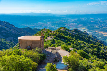 Ermita de Sant Joan at Montserrat mountain in Spain
