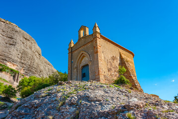 Ermita de Sant Joan at Montserrat mountain in Spain