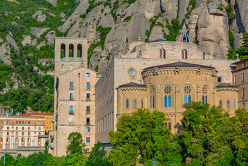 Santa Maria de Montserrat abbey in Spain