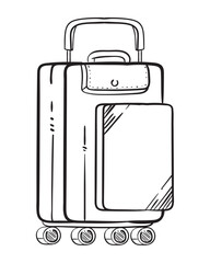 suitcase with wheels