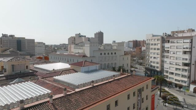 Old Hospital And Lopez De Ayala Theater In Badajoz, Extremadura, Spain