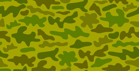 Seamless Green Gray Camouflage Paint Splatter Pattern